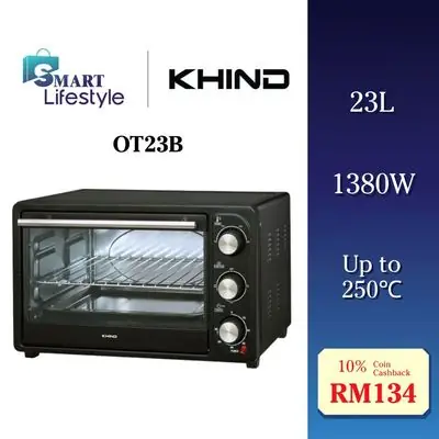 Khind 23l Oven Pembakar Kek Biskut OT23B