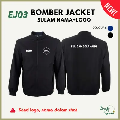 Outerwear Ready Stock Corporate Jacket Add on Embroidery