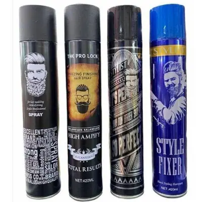 Semburan Gaya Penyembur Rambut Lelaki Wangian Segar Gaya Ekstra Keras dan Tahan Lama Gel Kering