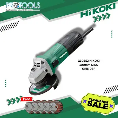 Hikoki G10SS2 Angle Grinder Mesin Canai