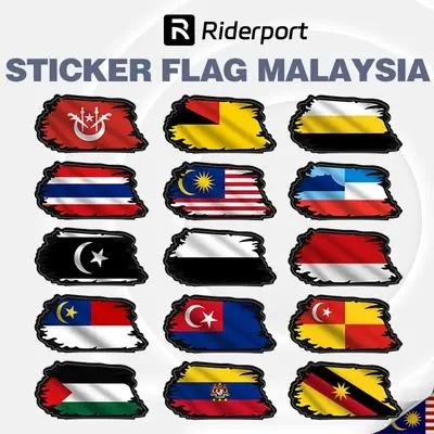 Sticker Cermin Kereta Johor Kelantan Terengganu Pahang Melaka