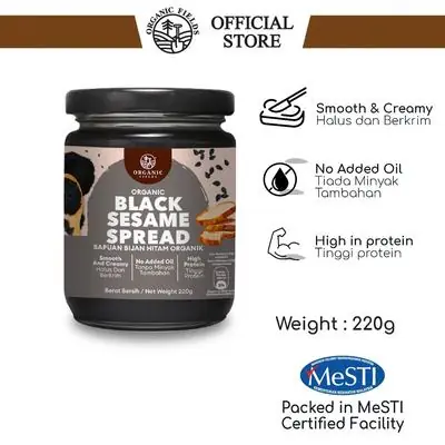 Organic Black Sesame Spread 270glohas 12