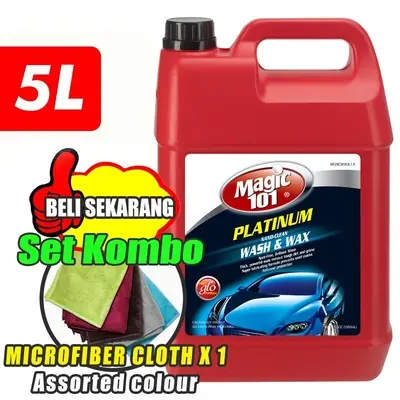 Magic 101 Platinum Nano Clean Car Wash and Wax 5l Ship Everyday Mon Fri E5BW