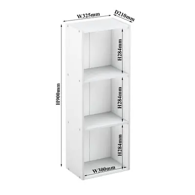 Rak Kabinet Buku Kayu 2 Tingkat Jimat Ruang 2 Tier Premium Wooden Solid Board Storage Box Cabinet