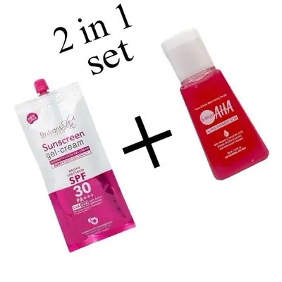 Brilliant Aha Serum Skincare 4IN1 Freegifts