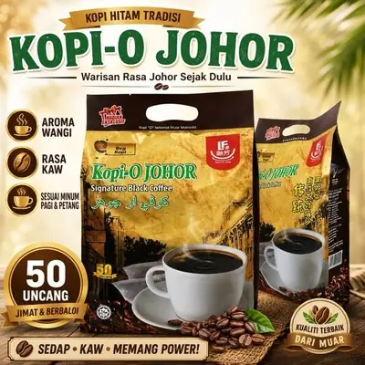 Kopi O Kampung Rasa Kaw Kaw 2 in 1 Black Coffee Campuran Dengan Gula Mixture with Sugar