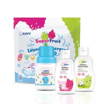 Fiffy Travel Set Laundry Detergent Baby Bottle Wash 100ml X 1 Sabun Basuh Baju Bayi Sabun Basuh