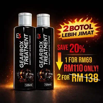 Engine Oil Hot Sale E3 Gearbox Oil Treatment Penyelesaian Masalah Gearbox Kereta Auto CVT Manual