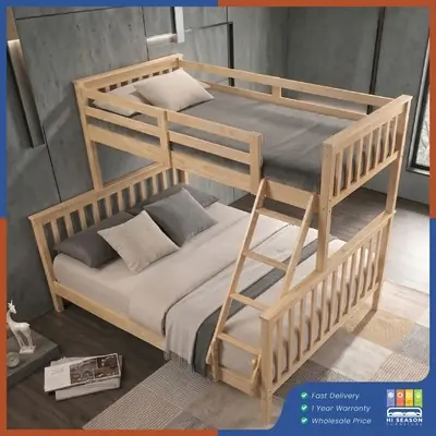 Crishome Matson Solid Double Decker Bed Frame Free Shipping to Wm