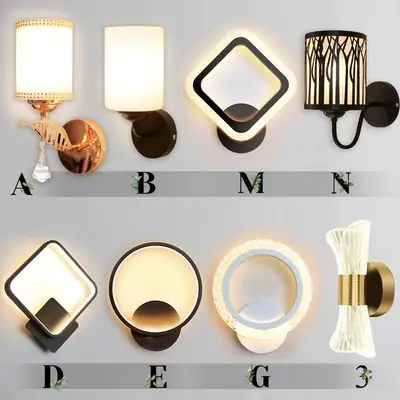 Ready Stock Lampu Hiasan Lampu Dinding Lampu Samping Tempat Tidur Nordic Moden Eropah Kreatif