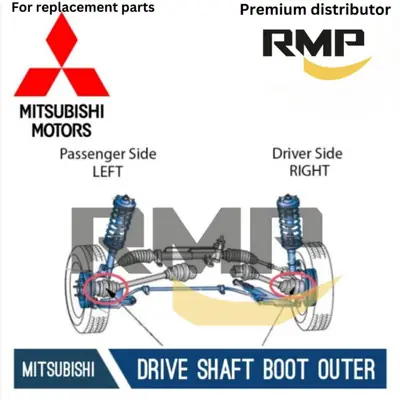 1 Pasang Drive Shaft Cover Boot Outer Proton Wira Waja GEN2 Persona Db 2045