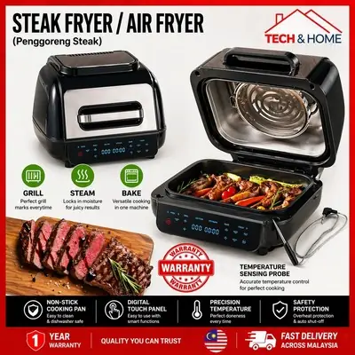 Airbot Air Fryer AF100 Oiless Cooker Steam Plate Non Stick Pot 1 Yr Warranty
