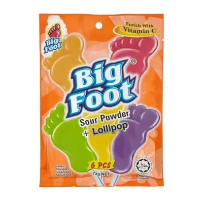 Big Foot Sour Powder Lollipop