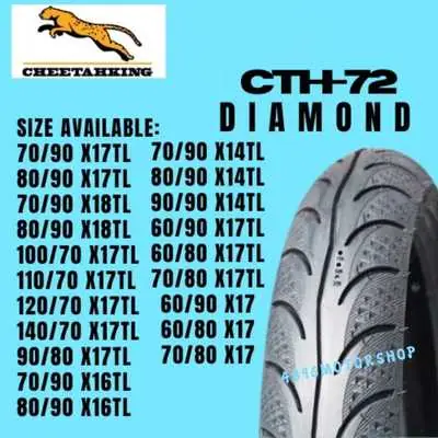 Cheetah King Tyre Tubeless Murah All Size Bunga Diamond 7090 8090 9080 10070 11070 12070 14070 17