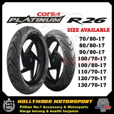 Tayar Honda Vario 150 Corsa Platinum R26 908014 1008014