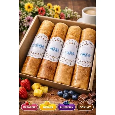 Preorder Raya Bahulu Gulung Nenasstrawberryblueberrychocolate Boleh Mix Perisa List Kan di Nota