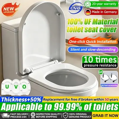 BQ5T Toilet Seat Tempat Duduk Tandas Kalis Air Tampal Jenis Musim Panas Sejagat Boleh Cuci Air