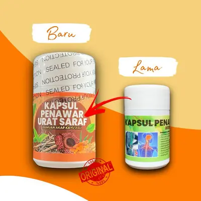 1 Botol Kapsul Urat Saraf Kus 30 Kapsul Original Penawar Sakit Urat Saraf Lulus KKM