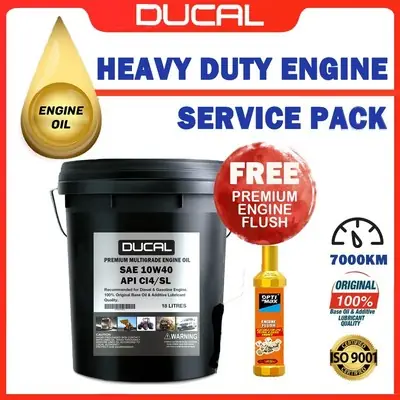 Car Oils Fluids Ducal Semi Synthetic Engine Oil 10W40 Api Smcf 4 Litres Free Engine Flush Oil
