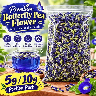Tea 17 74 Dried Telang Flower Blue Tea Asian Pigeon Wings Bluebellvine Dry 100 Gr Shop Tea