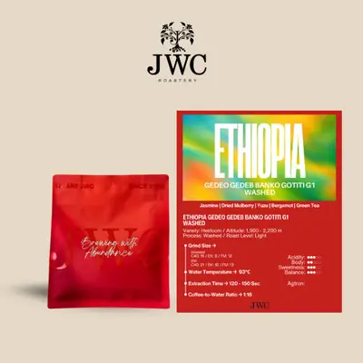 Jwc Roastery Ethiopia Gedeb Yirgacheffe Worka Banko Gotiti Lot 123 Natural Single Origin