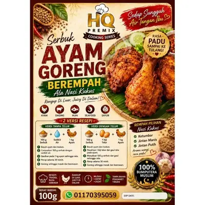 Perencah Serbuk Ayam Goreng Berempah 100g