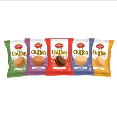 Ready Stock Massimo Chiffon in a Cup Classic Mocha Pandan Coconut and Cheese Flavour