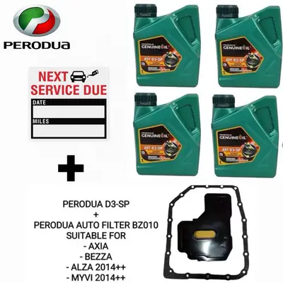 Perodua 9004m 40000 9004m 10001 Perodua D3SP SP3 Atf Gear Oil 1 Liter for