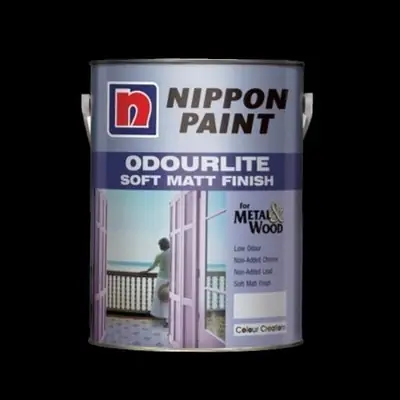1l Nippon Odourlite Soft Matt Wood Metal Paint