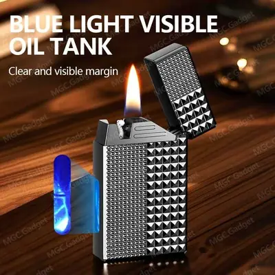 Jobon ZB569 Desktop Jet Flame Lighter Full Metal Cigar Lighter