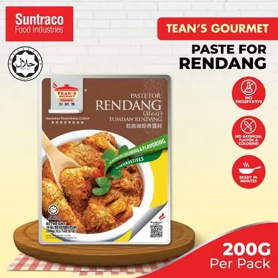 Teans Gourmet Paste for Rendang Meat Tumisan Rendang