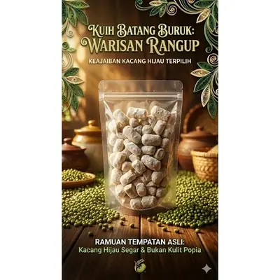 Fresh Made Kuih Batang Buruk Sedap Nipis dan Rangup 400gm Free Extra Safety Packaging