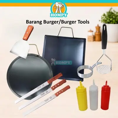 Stall Burger Lipat Complete Set Pakej Termasuk Kuali Dapur Sticker Jenama Sendiri
