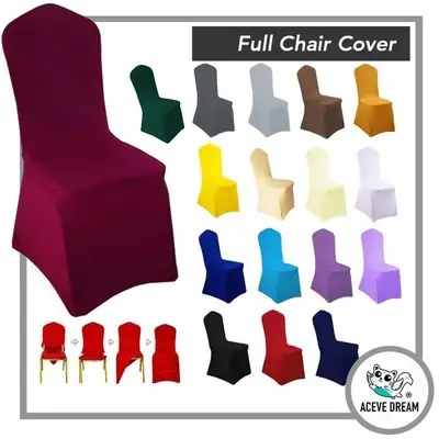 Aceve Dream Ready Stock Magic Nice Floral Printing Stretch Elastic Spandex Dining Chair Cover