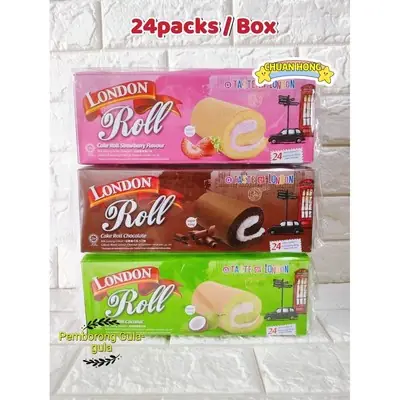 Mamee London Swiss Roll Cake 24s