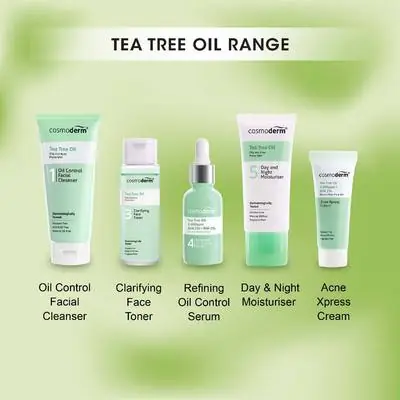 Free Gift Cosmoderm Tea Tree Oil Basic Anti Acne Skin Set