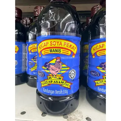 Kicap Pekat Manis Tiga Ayam 330ml