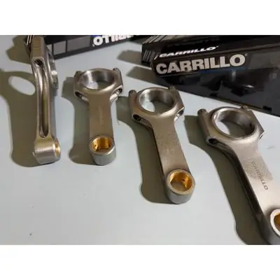 Carrillo Pro H Con Rod 4agze Supercharger Levin 20V Black Silver Top Big End Diameter 45 Mm Conrod
