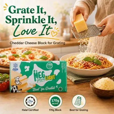 Meg Cheddar Cheese Light 170g