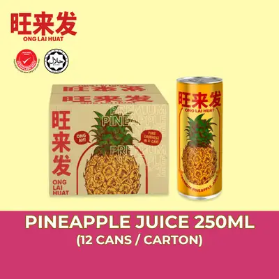Lee Pineapple Juice Jus Nenas 24 Cans X 325 Ml