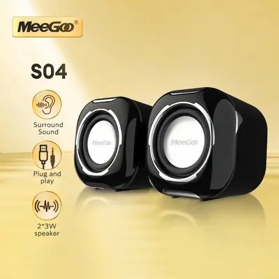 Komputer Audio Desktop Rumah Mini Speaker Kecil Berkualiti Tinggi Bass Berwayar Pejabat Desktop