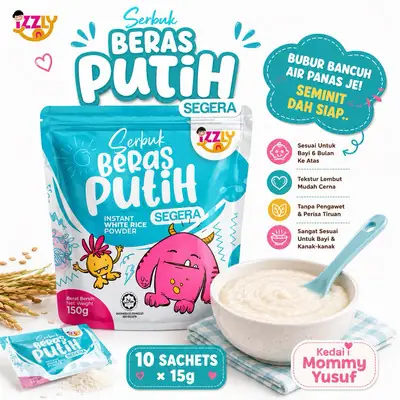 Baby Food Izzly Instant White Rice Powder
