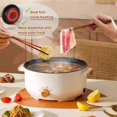 Electric Wok Multi Function Household Kuali Elektrik Plug in Iron Electric Pot Jenis Satu Helai