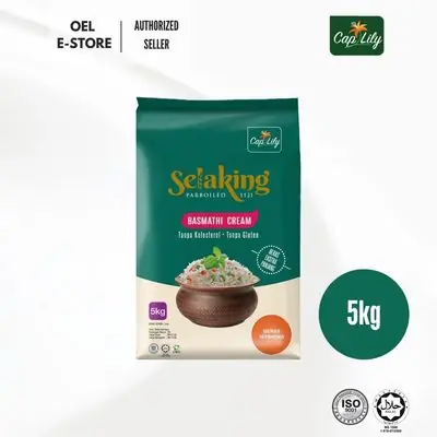 Cap Lily Beras Basmathi Cream 5kg Pasaraya Hijrah