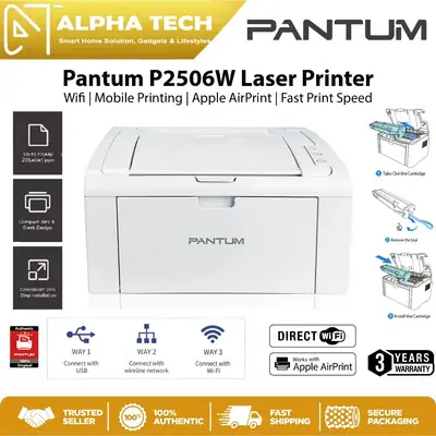 Pre Order Pantum P2506W Direct Wifi USB Mono Laser Printer Limited Lifetime Warranty Use PC 216