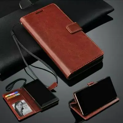 Casing Samsung Galaxy Note 3note 4note 5note 8note 9 C9 Pro Case Clear Smart View Flip Stand