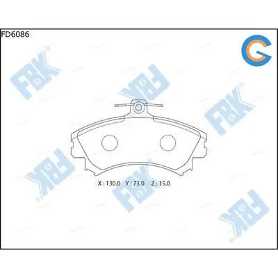Disc Brake Pad Front Proton Waja Arena Perodua Alza Old Volvo s40 Belford