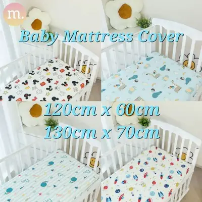 Ready Stock 120cm80cm Grade a Alas Lapik Tilam Bayi Kalis Air Waterproof Baby Mattress Bed Sheet