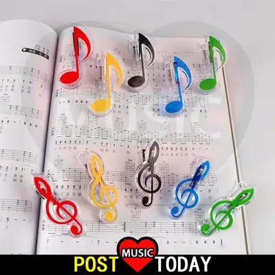 Piano Spectrum Clip Patch Muzik Bench Spektrum Warna Skor Buku Clutch Clip Musical Corak Muzik