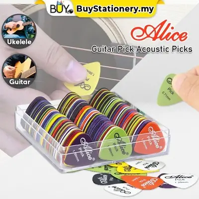 Madalex Pemetik Gitar Plastik10 Pcs Guitar Picks Guitar Pick Holder Set
